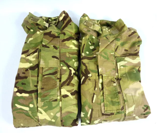2x Pre-Loved British Army Warm Weather Combat Jackets MTP 190/104