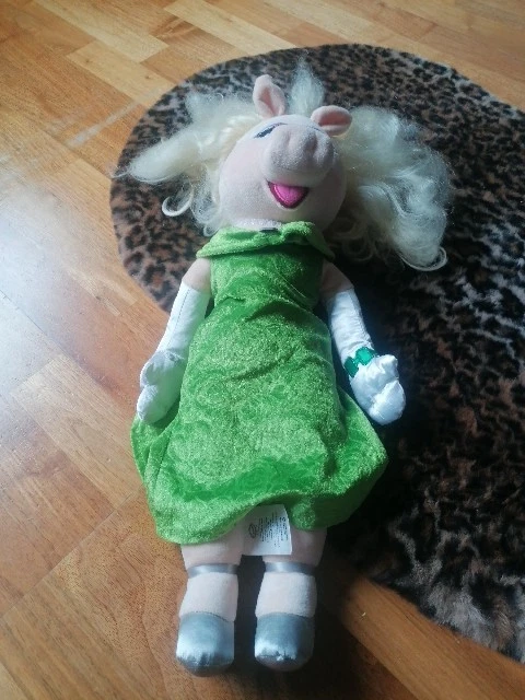 MISS PIGGY STAMPED Disney store 21" Plush The Muppets Soft Toy Pink Dress  4.97 - PicClick UK