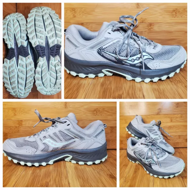 👟 SAUCONY GRID Excursion TR12 Womens size 8.5 Running Shoes Gray Teal ...