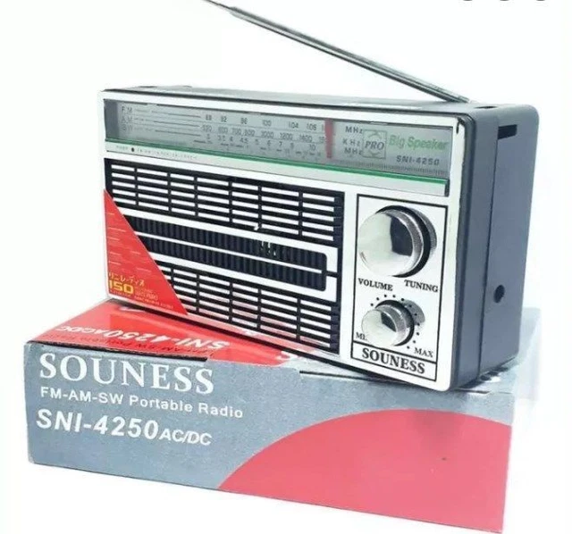 Radio Portatile Am Fm Sw F-4250 Con Manopole Vintage