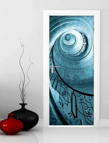 Decorazione adesiva Porta Up in the Sky sticker lavabile pvc varie misure