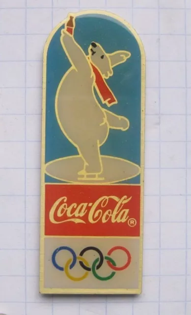 COCA COLA / OLYMPISCHE SPIELE EISBÄR .................... Wintersport Pin (128i)