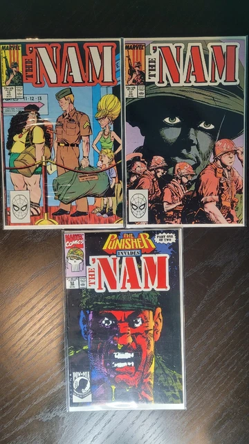Marvel Comics The Nam #15, #17, #52 Lot of 3 (1988, 1991)