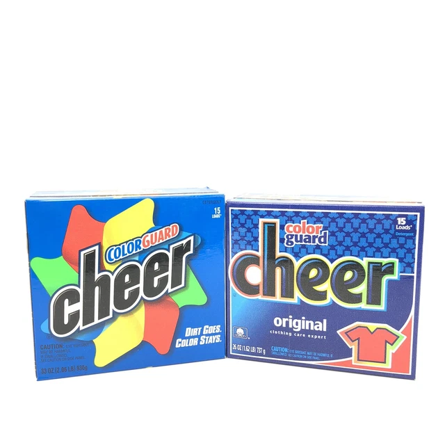VINTAGE CHEER LAUNDRY Detergent Color Guard Original Powder 26oz 33oz