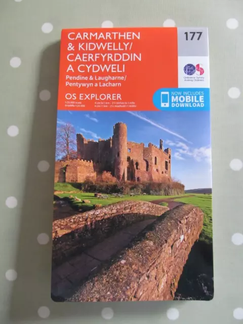 Os Explorer Map 177 Carmarthen & Kidwelly Ordnance Survey