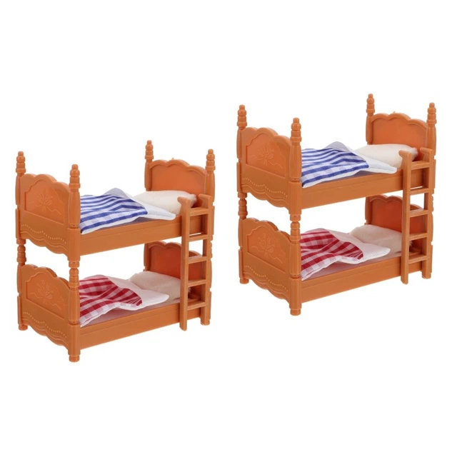 CHILDREN BEDROOM MODEL Wood Toys Miniature Furniture Model Doll £11.98