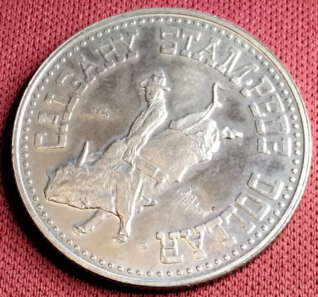 1976 Canada Calgary Salutes The Us Bicentennial Stampede Dollar