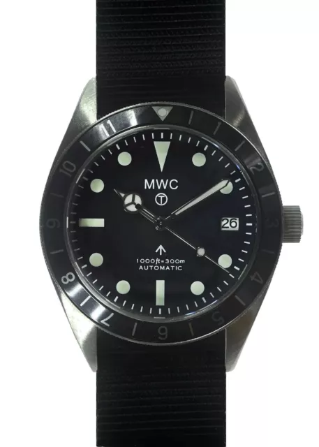 MWC Classic 1960s Pattern Auto Dual Time Zone Divers Watch with Sapphire Crystal
