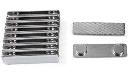 PG COUTURE Applied Magnets 10 Sets Strong Steel Name Badge - Magnetic Tag Holder