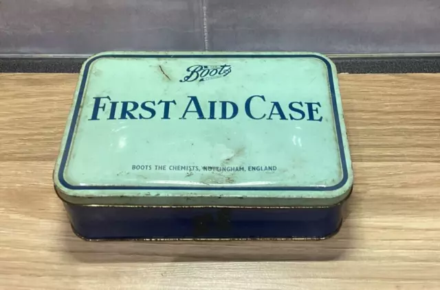 Vintage Boots First Aid Tin With Some Contents