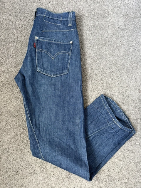 LEVI'S ENGINEERED TWISTED Cinch Back Jeans W34 L34 Blue Denim