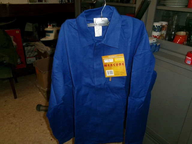 ANCIENNE VESTE BLEU De Travail Taille 50 Sanfor NEUF EUR 10,00