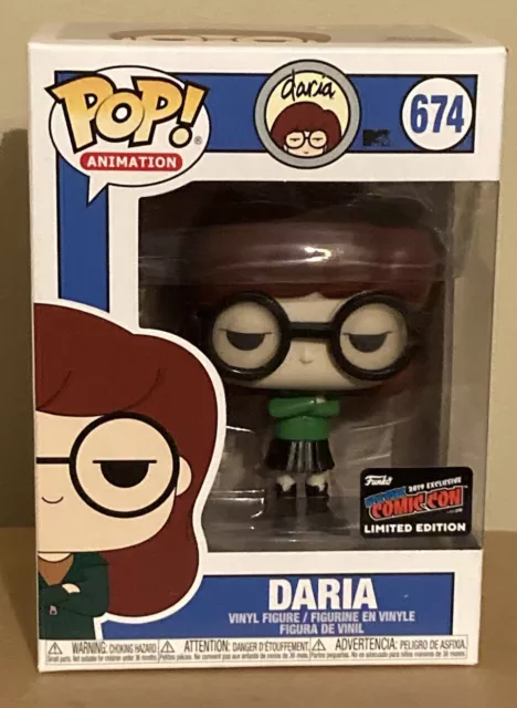 FUNKO Pop DARIA #674 NYCC Comic Con Official Sticker LE Exclusive RARE Animation