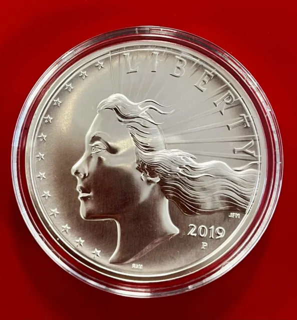 2019 American Liberty High Relief Silver Medal | .999 Fine/2.5 oz | OGP BOX/COA