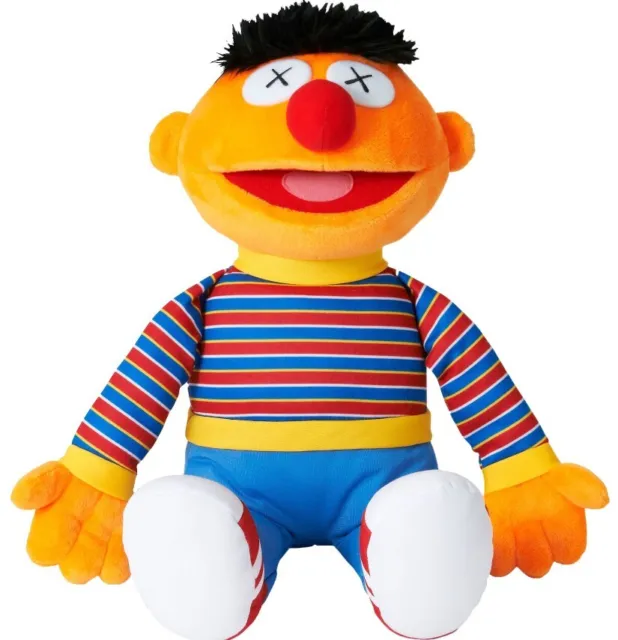 Kaws X Sesame Street ‘Ernie’ Uniqlo Plush Toy New With Tags
