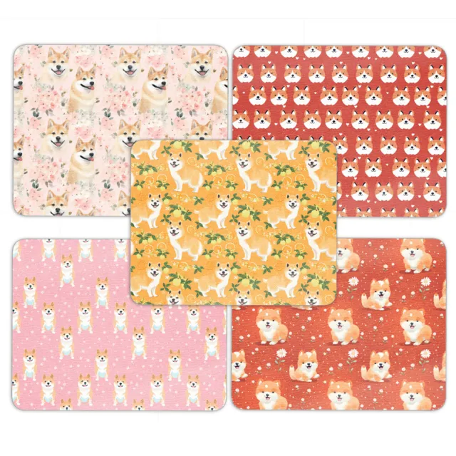 Mouse Pad Desk Mat Anti-Slip|Cute Akita Inu Puppy Dog Canine Pattern #A2