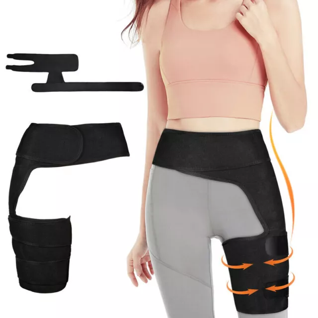 Hip Brace - Compression Groin Support Wrap for Sciatica Pain Relief Thigh