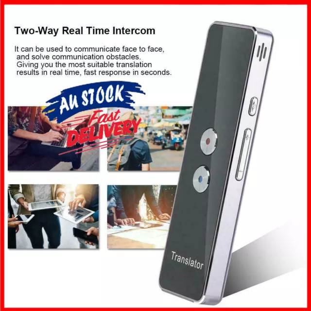 Portable T8 Smart Instant Real Time Voice 40+ Languages Translator Translation