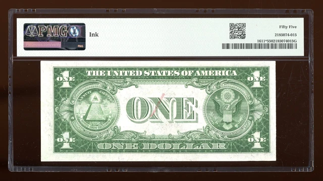 DBR $1 1935-B Silver Vinson STAR Fr. 1611* PMG 55 Serial *06385464B 2