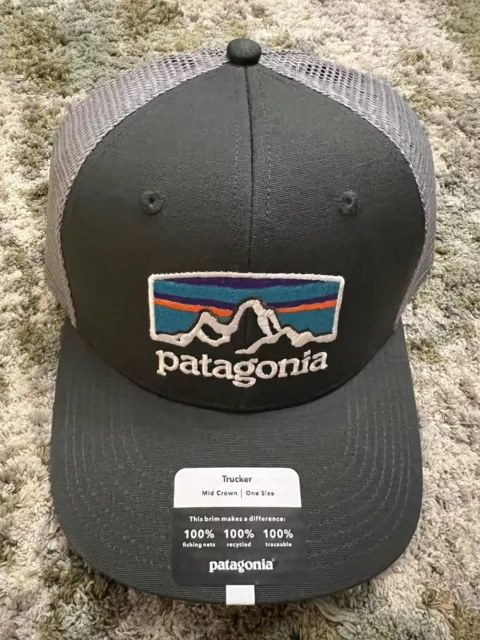 PATAGONIA HORIZONS TRUCKER Hat Adjustable Snap Back Brand New Blue