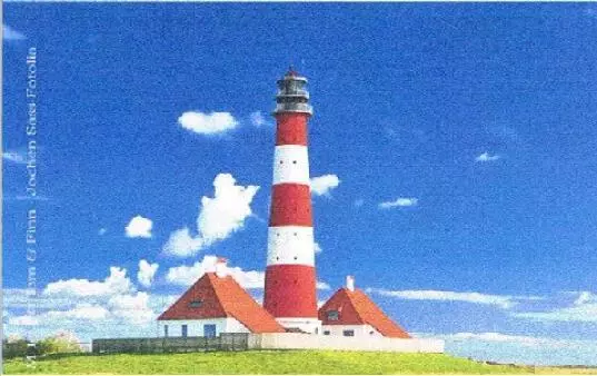 Westerhever Lighthouse Nord Frisia Germany Photo Magnet Travel Souvenir, New