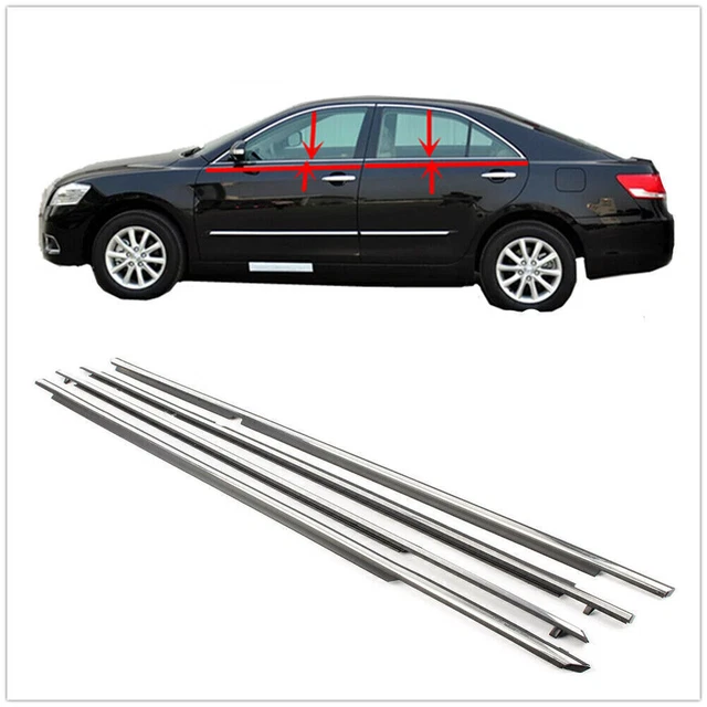 4x Car Black Window Door Seal Belt Weatherstrip For Toyota Camry 2007 2008-2011