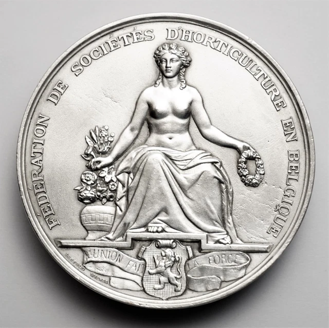 GYMNASTIQUE ¤ TRÈS jolie médaille Art nouveau par Henri Dubois ¤ TRÈS