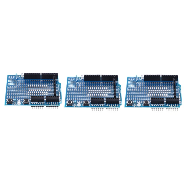 3 Pcs R3 ProtoShield Prototype Expansion Board Prototype Breadboard