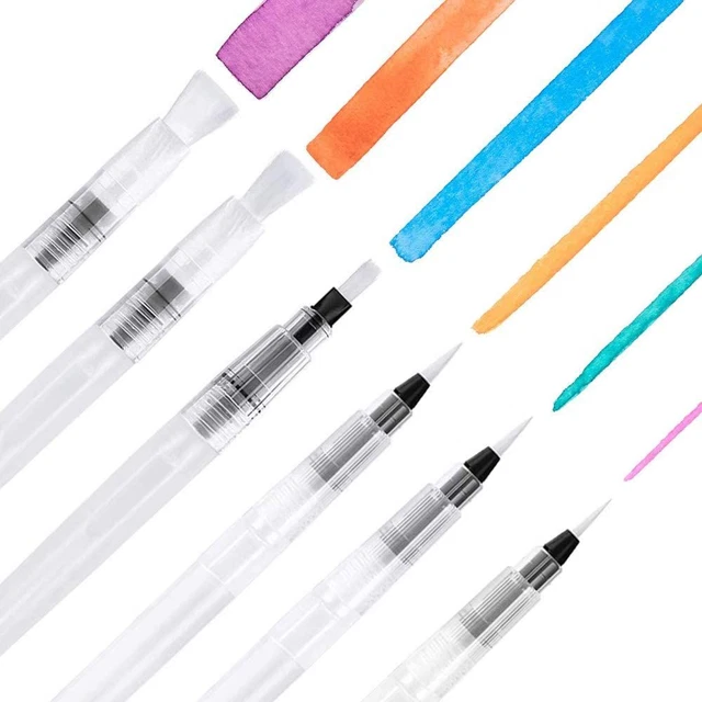 Pennelli con Serbatoio ad Acqua, 6 Pezzi Set di per Dipingere,...