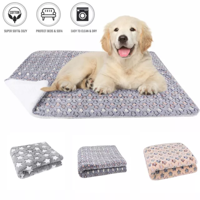 Pet Dog Bed Mat Self Warming Soft Flannel Pad Blanket Cat Bed Cushion Washable