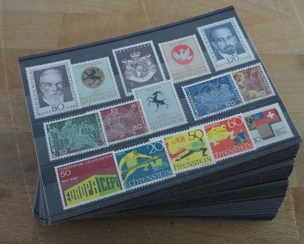 1969 Liechtenstein; 50 komplette Jahrgänge postfrisch/MNH, MiNr. 506/20, ME 1015