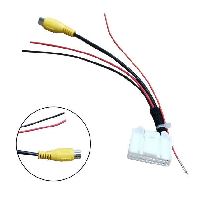 For Toyota Rearview Backup Camera Video Harness Adapter Cable 24pin