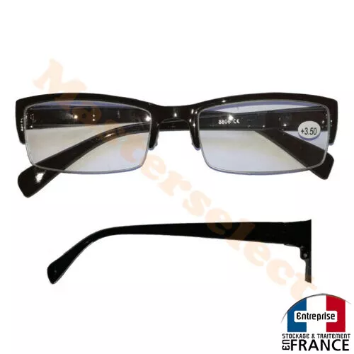 Choisir Lunettes lecture rondes retro, lunettes loupe noires livré 48h