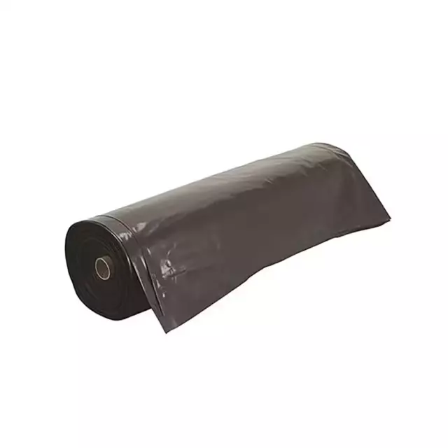 Plastic Sheeting Roll 10 X 25 Ft Black 3 Mil Drop Cloth Duty Polyethylene-Cover