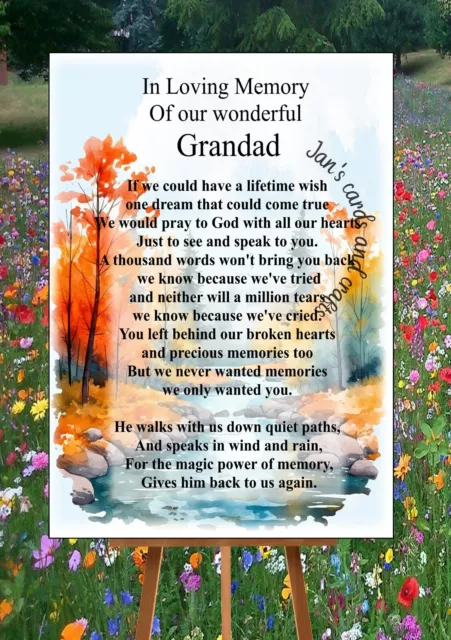 On Your First Heavenly Birthday Dad Grave Card Memorial -  Portugal