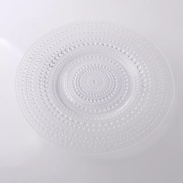 Tauperle niedrige Schale 31cm Iittala Toikka Nuutajärvi Glas Kastehelmi Finnland 3