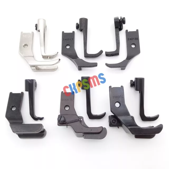 8SET Walking Presser Feet fit for JUKI CONSEW SINGER BROTHER WALKING FOOT