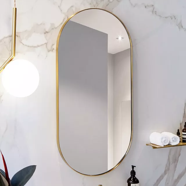 Large Oval Framed Wall Mirror Bathroom Makeup Vanity Mirrors Hallway Home Decor