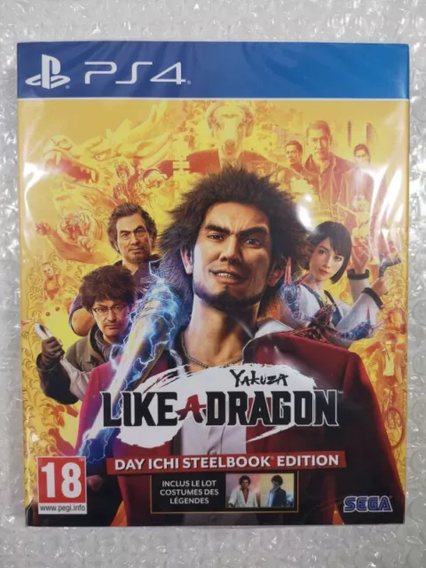 Yakuza Like A Dragon Day Ichi - Steelbook Edition - Ps4 Fr New (En/Fr/De/Es/It/P