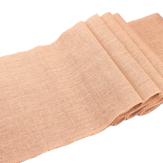 Vintage Tischläufer Hochzeitsdeko Jute Burlap 14X108 Zoll für Feierlichkeiten