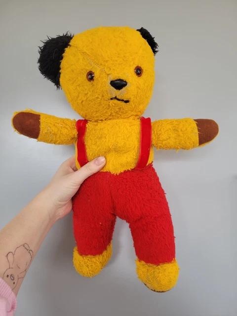 VINTAGE SOOTY TEDDY Bear Soft Toy Plush 1960/70s TV Show Rare
