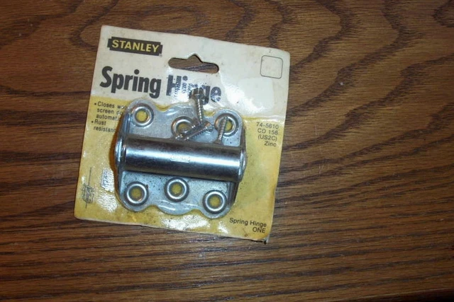 Stanley Adjustable Spring Hinge 74-5610 Zinc New Old Stock