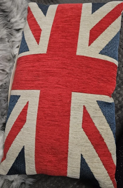 Cover Union Jack con Cuscino Bandiera Britannica Arazzo Reale Divano Sedia Campvan