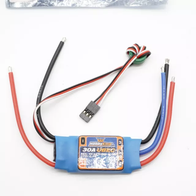 HobbyKing 30A UBEC 5V/3A 2-4S Brushless ESC for RC Model Aircraft Planes