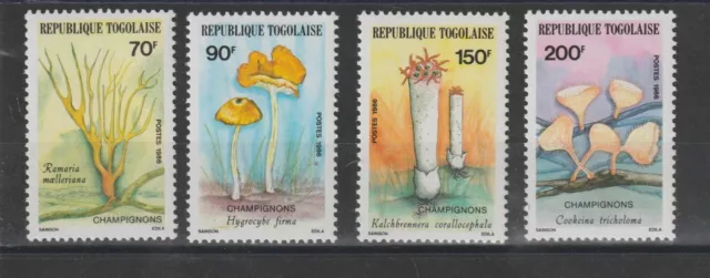Togo Togolaise 1986 - Flora Pilze n° 1196/1199 - 4 Val. MNH MF122187
