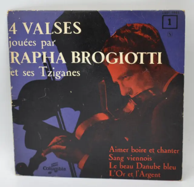 4 valses - Rapha Brogiotti et ses Tziganes - aimer boire- disque vinyle 45 tours