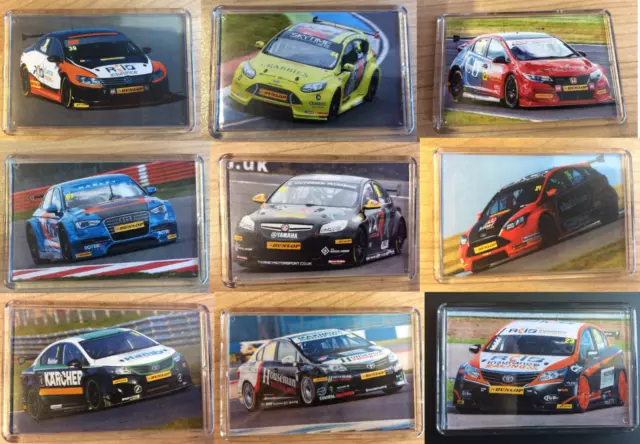 BTCC verschiedene Fahrer/Autos 2012-2016 - Kühlschrankmagnet/Mini Fotoständer