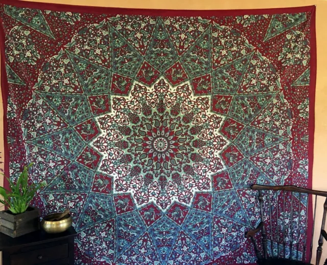 Indian Tapestry Wall Hanging Mandala Hippie Gypsy Bedspread Throw Bohemian Cover