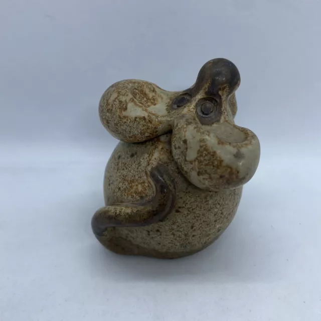 Studio Pottery Hand Made Stoneware Mouse Figurine