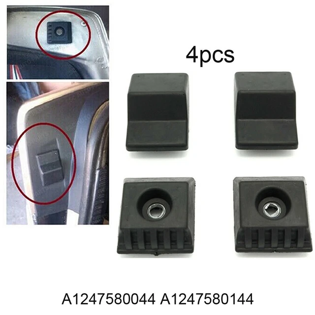 4x buffer fermo bagagliaio nero A1247580044 per Mercedes Classe E W124, A124